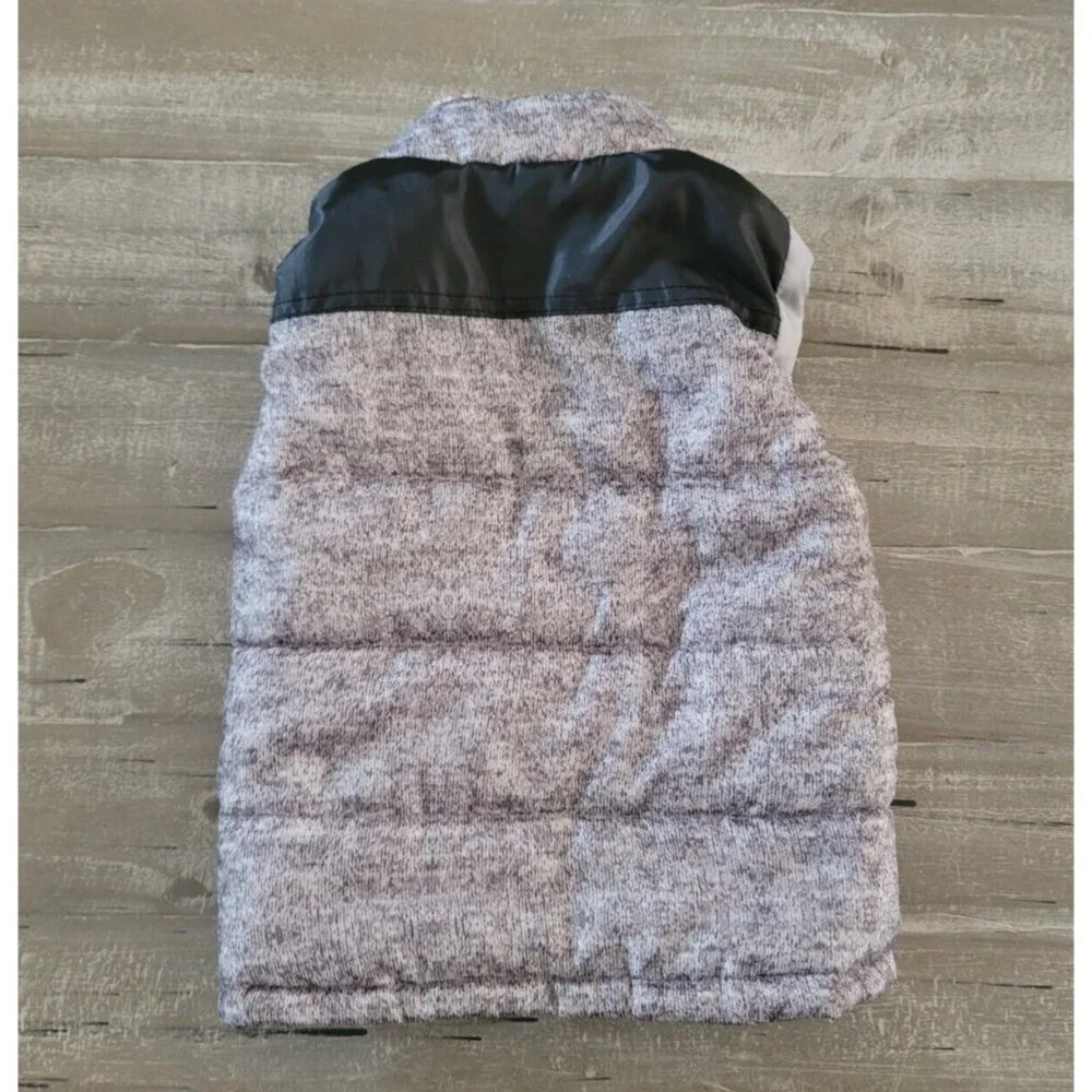 Little Lad‎ Vest 2 Snap Pockets Size 2T Gray Faux Fur Kids